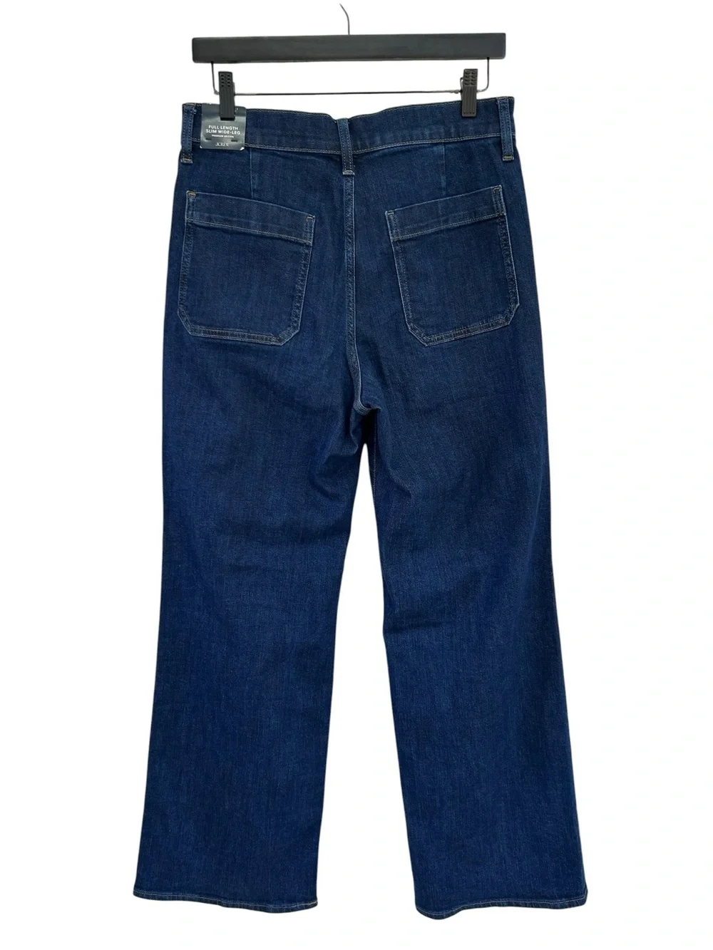 J. CREW Premium Edition Full Length Slim Wide Leg Dark Wash Blue NEW Jeans 29